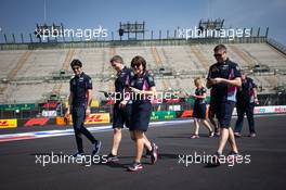 Lance Stroll (CDN) Racing Point F1 Team walks the circuit with the team. 24.10.2019. Formula 1 World Championship, Rd 18, Mexican Grand Prix, Mexico City, Mexico, Preparation Day.