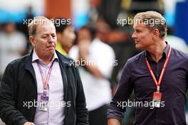 (L to R): Martin Brundle (GBR) Sky Sports Commentator with David Coulthard (GBR) Red Bull Racing and Scuderia Toro Advisor / Channel 4 F1 Commentator. 24.10.2019. Formula 1 World Championship, Rd 18, Mexican Grand Prix, Mexico City, Mexico, Preparation Day.