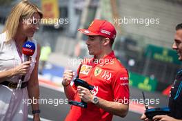 (L to R): Rachel Brookes (GBR) Sky Sports F1 Reporter with Charles Leclerc (MON) Ferrari and Nicholas Latifi (CDN) Williams Racing Test and Development Driver. 24.10.2019. Formula 1 World Championship, Rd 18, Mexican Grand Prix, Mexico City, Mexico, Preparation Day.