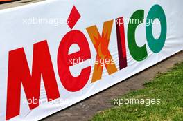 Circuit atmosphere - Mexico branding. 24.10.2019. Formula 1 World Championship, Rd 18, Mexican Grand Prix, Mexico City, Mexico, Preparation Day.