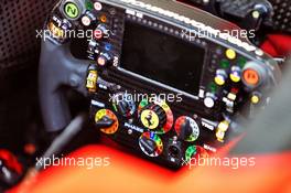 Ferrari SF90 steering wheel. 24.10.2019. Formula 1 World Championship, Rd 18, Mexican Grand Prix, Mexico City, Mexico, Preparation Day.