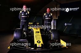 (L to R): Nico Hulkenberg (GER) Renault Sport F1 Team with Daniel Ricciardo (AUS) Renault Sport F1 Team. 12.02.2019. Renault Sport F1 Team RS19 Launch, Enstone England. Tuesday.