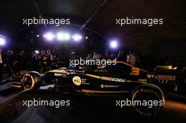 Nico Hulkenberg (GER) Renault Sport F1 Team with the media. 12.02.2019. Renault Sport F1 Team RS19 Launch, Enstone England. Tuesday.