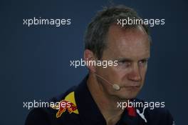 Paul Monaghan (GBR) Red Bull Racing Chief Engineer, Press conference. 27.09.2019. Formula 1 World Championship, Rd 16, Russian Grand Prix, Sochi Autodrom, Sochi, Russia, Practice Day.