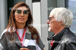 Bernie Ecclestone (GBR) with his wife Fabiana Flosi (BRA). 27.09.2019. Formula 1 World Championship, Rd 16, Russian Grand Prix, Sochi Autodrom, Sochi, Russia, Practice Day.