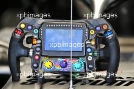 Mercedes AMG F1 W10 steering wheel. 27.09.2019. Formula 1 World Championship, Rd 16, Russian Grand Prix, Sochi Autodrom, Sochi, Russia, Practice Day.