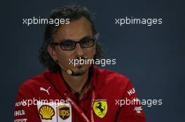 Laurent Mekies (FRA) Ferrari Sporting Director, Press conference. 27.09.2019. Formula 1 World Championship, Rd 16, Russian Grand Prix, Sochi Autodrom, Sochi, Russia, Practice Day.