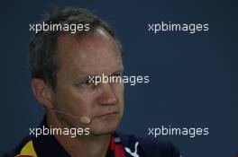 Paul Monaghan (GBR) Red Bull Racing Chief Engineer, Press conference. 27.09.2019. Formula 1 World Championship, Rd 16, Russian Grand Prix, Sochi Autodrom, Sochi, Russia, Practice Day.