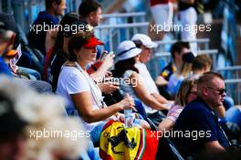 Circuit atmosphere - fans in the grandstand. 27.09.2019. Formula 1 World Championship, Rd 16, Russian Grand Prix, Sochi Autodrom, Sochi, Russia, Practice Day.
