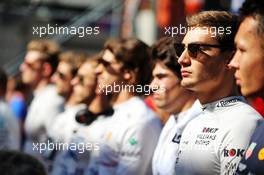 George Russell (GBR) Williams Racing as the grid observes the national anthem. 29.09.2019. Formula 1 World Championship, Rd 16, Russian Grand Prix, Sochi Autodrom, Sochi, Russia, Race Day.