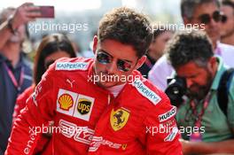 Charles Leclerc (MON) Ferrari on the grid. 29.09.2019. Formula 1 World Championship, Rd 16, Russian Grand Prix, Sochi Autodrom, Sochi, Russia, Race Day.