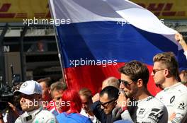 Romain Grosjean (FRA) Haas F1 Team on the grid. 29.09.2019. Formula 1 World Championship, Rd 16, Russian Grand Prix, Sochi Autodrom, Sochi, Russia, Race Day.