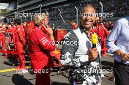 Kai Ebel (GER) RTL TV Presenter on the grid. 29.09.2019. Formula 1 World Championship, Rd 16, Russian Grand Prix, Sochi Autodrom, Sochi, Russia, Race Day.