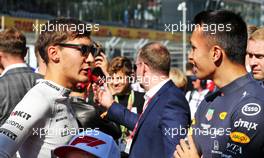 (L to R): George Russell (GBR) Williams Racing and Alexander Albon (THA) Red Bull Racing on the grid. 29.09.2019. Formula 1 World Championship, Rd 16, Russian Grand Prix, Sochi Autodrom, Sochi, Russia, Race Day.