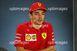 Charles Leclerc (MON) Ferrari in the post race FIA Press Conference. 29.09.2019. Formula 1 World Championship, Rd 16, Russian Grand Prix, Sochi Autodrom, Sochi, Russia, Race Day.