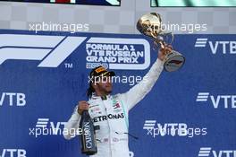 1st place Lewis Hamilton (GBR) Mercedes AMG F1 W10. 29.09.2019. Formula 1 World Championship, Rd 16, Russian Grand Prix, Sochi Autodrom, Sochi, Russia, Race Day.