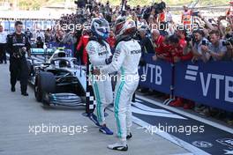 Valtteri Bottas (FIN), Mercedes AMG F1 and Lewis Hamilton (GBR), Mercedes AMG F1   29.09.2019. Formula 1 World Championship, Rd 16, Russian Grand Prix, Sochi Autodrom, Sochi, Russia, Race Day.