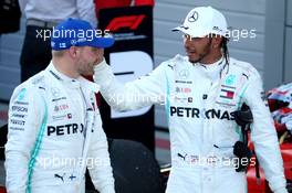 Valtteri Bottas (FIN) Mercedes AMG F1 W10 and Lewis Hamilton (GBR) Mercedes AMG F1 W10. 29.09.2019. Formula 1 World Championship, Rd 16, Russian Grand Prix, Sochi Autodrom, Sochi, Russia, Race Day.