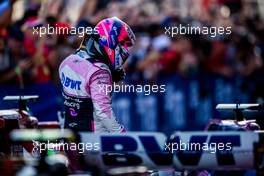 Sergio Perez (MEX) Racing Point F1 Team in parc ferme. 29.09.2019. Formula 1 World Championship, Rd 16, Russian Grand Prix, Sochi Autodrom, Sochi, Russia, Race Day.