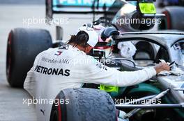 Race winner Lewis Hamilton (GBR) Mercedes AMG F1 W10 celebrates in parc ferme. 29.09.2019. Formula 1 World Championship, Rd 16, Russian Grand Prix, Sochi Autodrom, Sochi, Russia, Race Day.