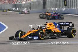 Carlos Sainz Jr (ESP), McLaren F1 Team  29.09.2019. Formula 1 World Championship, Rd 16, Russian Grand Prix, Sochi Autodrom, Sochi, Russia, Race Day.