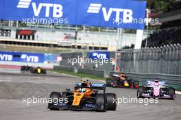 Lando Norris (GBR) McLaren MCL34. 29.09.2019. Formula 1 World Championship, Rd 16, Russian Grand Prix, Sochi Autodrom, Sochi, Russia, Race Day.