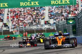 Lando Norris (GBR) McLaren MCL34. 29.09.2019. Formula 1 World Championship, Rd 16, Russian Grand Prix, Sochi Autodrom, Sochi, Russia, Race Day.