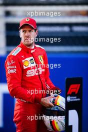 Sebastian Vettel (GER) Ferrari in qualifying parc ferme. 28.09.2019. Formula 1 World Championship, Rd 16, Russian Grand Prix, Sochi Autodrom, Sochi, Russia, Qualifying Day.
