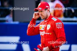 Sebastian Vettel (GER) Ferrari in qualifying parc ferme. 28.09.2019. Formula 1 World Championship, Rd 16, Russian Grand Prix, Sochi Autodrom, Sochi, Russia, Qualifying Day.