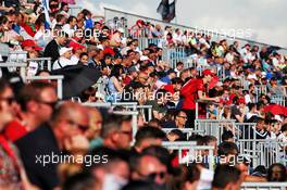 Circuit atmosphere - fans in the grandstand. 28.09.2019. Formula 1 World Championship, Rd 16, Russian Grand Prix, Sochi Autodrom, Sochi, Russia, Qualifying Day.