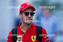 Sebastian Vettel (GER) Ferrari. 29.09.2019. Formula 1 World Championship, Rd 16, Russian Grand Prix, Sochi Autodrom, Sochi, Russia, Race Day.