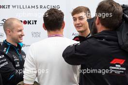 George Russell (GBR) Williams Racing with the media. 26.09.2019. Formula 1 World Championship, Rd 16, Russian Grand Prix, Sochi Autodrom, Sochi, Russia, Preparation Day.