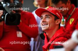 Charles Leclerc (MON) Ferrari at the Fanzone. 26.09.2019. Formula 1 World Championship, Rd 16, Russian Grand Prix, Sochi Autodrom, Sochi, Russia, Preparation Day.