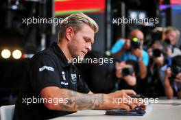 Kevin Magnussen (DEN) Haas F1 Team signs autographs for the fans. 26.09.2019. Formula 1 World Championship, Rd 16, Russian Grand Prix, Sochi Autodrom, Sochi, Russia, Preparation Day.