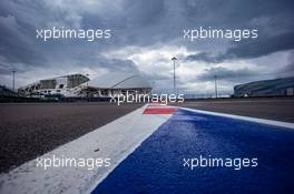 Circuit atmosphere - kerb detail. 26.09.2019. Formula 1 World Championship, Rd 16, Russian Grand Prix, Sochi Autodrom, Sochi, Russia, Preparation Day.
