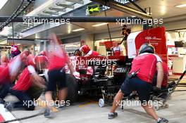 Alfa Romeo Racing practices a pit stop. 26.09.2019. Formula 1 World Championship, Rd 16, Russian Grand Prix, Sochi Autodrom, Sochi, Russia, Preparation Day.
