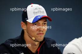 Daniil Kvyat (RUS) Scuderia Toro Rosso in the FIA Press Conference. 26.09.2019. Formula 1 World Championship, Rd 16, Russian Grand Prix, Sochi Autodrom, Sochi, Russia, Preparation Day.