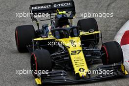 Nico Hulkenberg (GER) Renault F1 Team RS19. 20.09.2019. Formula 1 World Championship, Rd 15, Singapore Grand Prix, Marina Bay Street Circuit, Singapore, Practice Day.