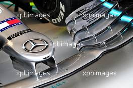 Mercedes AMG F1 W10 front wing. 20.09.2019. Formula 1 World Championship, Rd 15, Singapore Grand Prix, Marina Bay Street Circuit, Singapore, Practice Day.