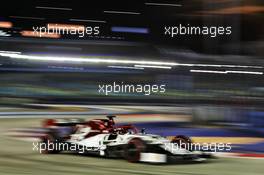 Kimi Raikkonen (FIN) Alfa Romeo Racing C38. 20.09.2019. Formula 1 World Championship, Rd 15, Singapore Grand Prix, Marina Bay Street Circuit, Singapore, Practice Day.