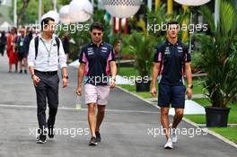 Sergio Perez (MEX) Racing Point F1 Team. 20.09.2019. Formula 1 World Championship, Rd 15, Singapore Grand Prix, Marina Bay Street Circuit, Singapore, Practice Day.