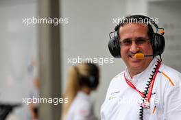 Sheikh Mohammed bin Essa Al Khalifa (BRN) CEO of the Bahrain Economic Development Board and McLaren Shareholder. 20.09.2019. Formula 1 World Championship, Rd 15, Singapore Grand Prix, Marina Bay Street Circuit, Singapore, Practice Day.