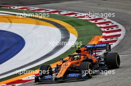 Lando Norris (GBR) McLaren MCL34. 20.09.2019. Formula 1 World Championship, Rd 15, Singapore Grand Prix, Marina Bay Street Circuit, Singapore, Practice Day.