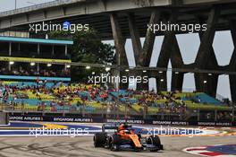 Carlos Sainz Jr (ESP) McLaren MCL34. 20.09.2019. Formula 1 World Championship, Rd 15, Singapore Grand Prix, Marina Bay Street Circuit, Singapore, Practice Day.