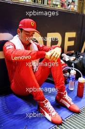 Charles Leclerc (MON) Ferrari on the grid. 22.09.2019. Formula 1 World Championship, Rd 15, Singapore Grand Prix, Marina Bay Street Circuit, Singapore, Race Day.