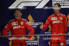 Charles Leclerc (MON) Ferrari SF90 and Sebastian Vettel (GER) Ferrari SF90. 22.09.2019. Formula 1 World Championship, Rd 15, Singapore Grand Prix, Marina Bay Street Circuit, Singapore, Race Day.