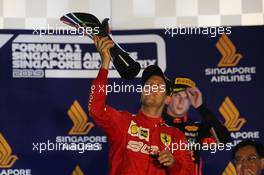 1st place Sebastian Vettel (GER) Ferrari SF90. 22.09.2019. Formula 1 World Championship, Rd 15, Singapore Grand Prix, Marina Bay Street Circuit, Singapore, Race Day.