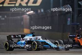 George Russell (GBR) Williams Racing FW42 with a broken front wing. 22.09.2019. Formula 1 World Championship, Rd 15, Singapore Grand Prix, Marina Bay Street Circuit, Singapore, Race Day.