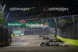 Valtteri Bottas (FIN) Mercedes AMG F1 W10. 22.09.2019. Formula 1 World Championship, Rd 15, Singapore Grand Prix, Marina Bay Street Circuit, Singapore, Race Day.
