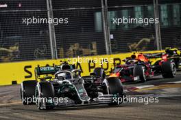 Valtteri Bottas (FIN) Mercedes AMG F1 W10. 22.09.2019. Formula 1 World Championship, Rd 15, Singapore Grand Prix, Marina Bay Street Circuit, Singapore, Race Day.